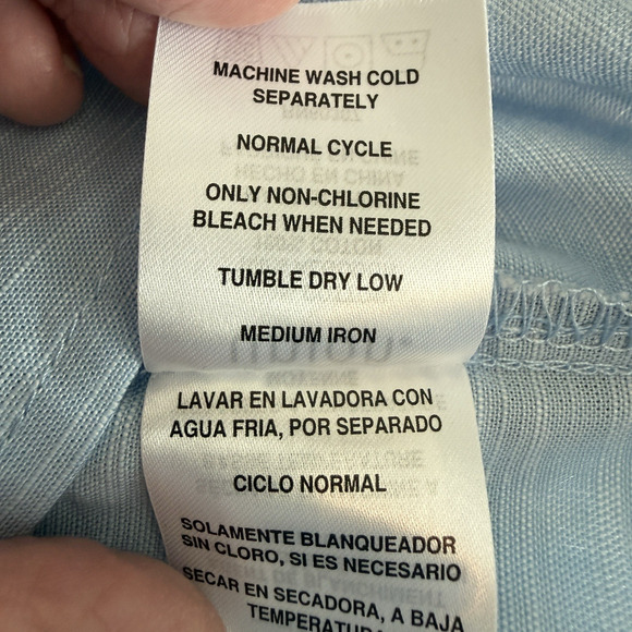 NWT Union Mens Blue XXL Short Sleeve Button Down Shirt Leisure Casual Office - Picture 9 of 14